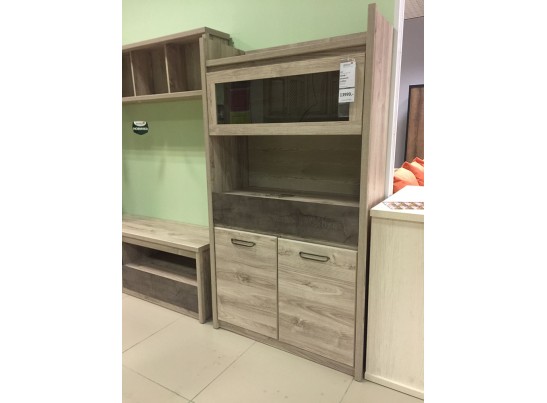 Шкаф 3D1SN Джаз, каштан найроби/оникс