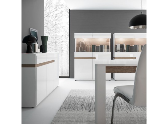 Шкаф с витриной 3D-1S/TYP 33 Линате