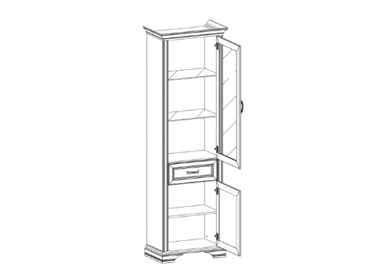 Шкаф с витриной 1V1D1S Монако