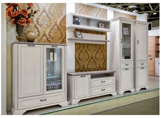 Шкаф с витриной 1V1D1S Монако