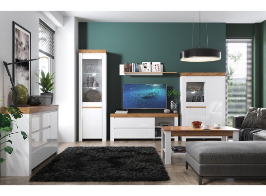 Тумба с ящиками 1D3S Таурус, белый\дуб вотан