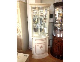 Угловая витрина Роза (беж, орех, могано)