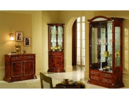 Витрина 2-х дв. Роза (беж, орех, могано)