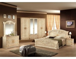 Спальня "Рома" (с 6-и дверным шкафом) беж