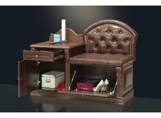 Банкетка-обувница с тумбой Благо Б5.11-4