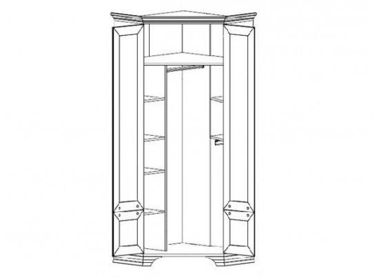 Шкаф угловой S320-SZFN2D KENTAKI