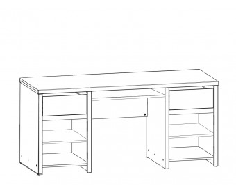Стол письменный Каштан S320-BIU 2D2S KENTAKI