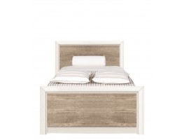 Кровать односпальная LOZ 90*200 КОЕН, ясень снежный/сосна натуральная Кровать односпальная LOZ 90*200 КОЕН, ясень снежный/сосна натуральная