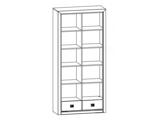 Стеллаж в кабинет REG2W2S КОЕН