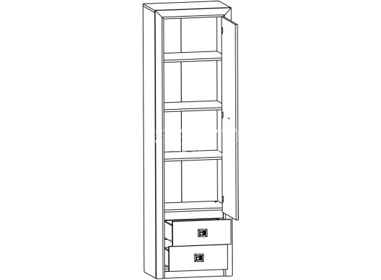 Шкаф-пенал REG1D2S КОЕН Шкаф-пенал REG1D2S КОЕН