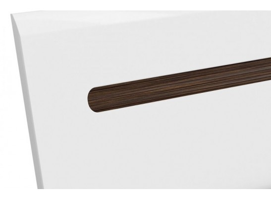 Кровать подростковая S205-LOZ 90 AZTECA, белый глянец