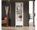 Витрина с подсветкой Эва белый REG1W1S/65