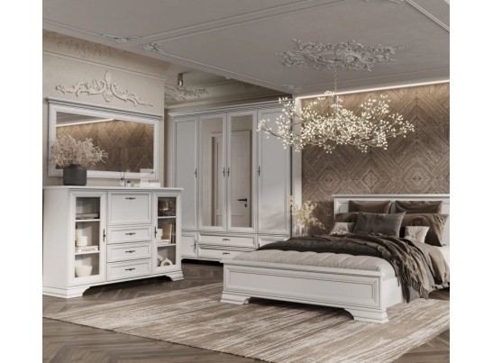 Тумба-витрина Кентаки белый KOM2W3S1B
