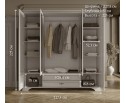 Шкаф с зеркалом Кентаки белый SZF6D2S