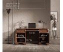 Стол письменный Кентаки каштан BIU2D2S