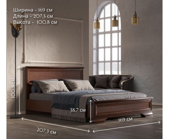 Кровать Кентаки каштан LOZ160x200