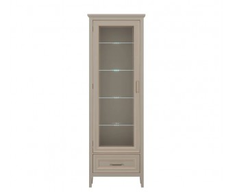 Витрина с подсветкой Классик глиняный серый REG1W1SZK