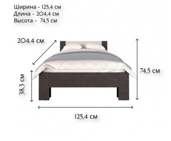 Кровать Кристофф серый LOZ120х200