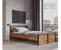 Кровать Лофт дуб вотан LOZ120х200