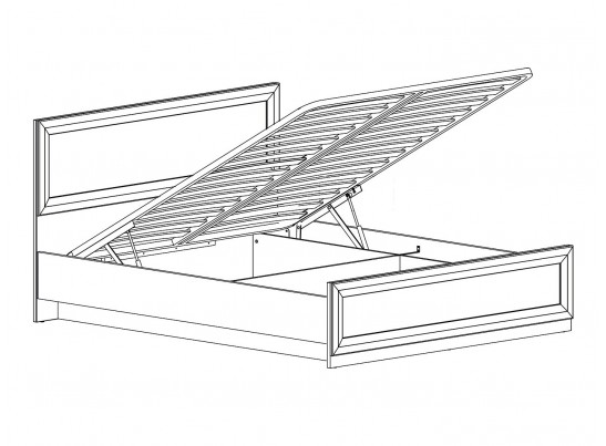 Кровать с подъёмным механизмом B136-LOZ 160Х200 MALTA