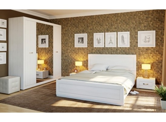 Спальный гарнитур MALTA, лиственница сибирская/орех лион