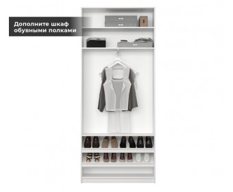 Корпус шкафа Моби белый REG2D/100
