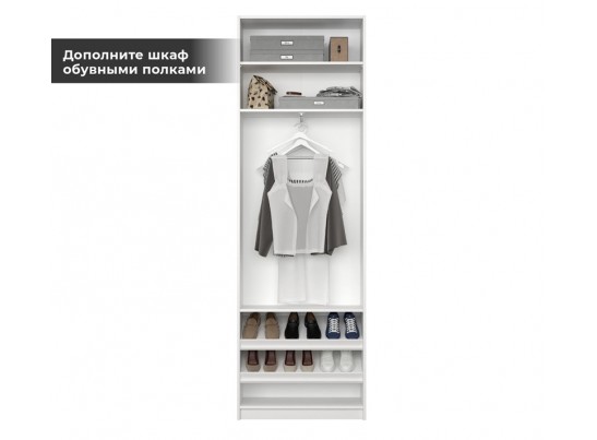 Корпус шкафа Моби белый REG2D/75