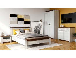 Спальный гарнитур Даллас, дуб винтерберг/таксония