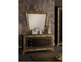 Комод  с зеркалом "Катя" (черный)