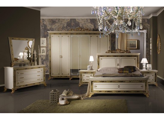 Шкаф 6-и дверный с зеркалами "Катя" (беж.)