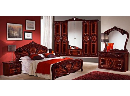 Кровать 2-х спальная "Роза" могано