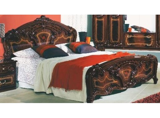 Спальня "Роза" (с 4-х дверным шкафом) могано