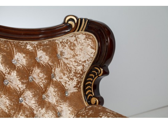 Комплект мягкой мебели Эсмеральда, орех (ткань беж)