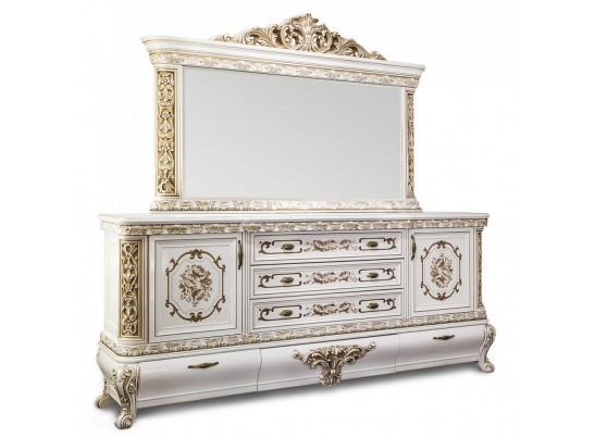 Комод Алсу белый глянец