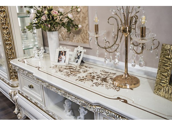 Гостиная Алсу 2+1 белый глянец