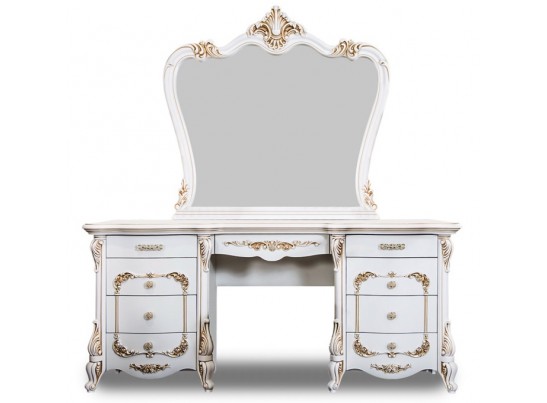 Туалетный стол с пуфиком Анна Мария, белый