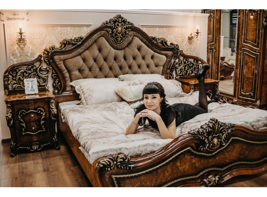 Кровать двуспальная Джоконда (корень дуба)