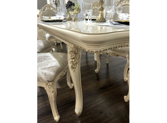 Стол обеденный "Джоконда" (крем глянец)