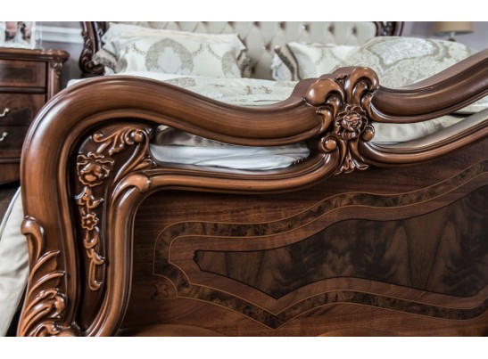 Кровать двуспальная Илона 1.8 караваджо с мягким изголовьем