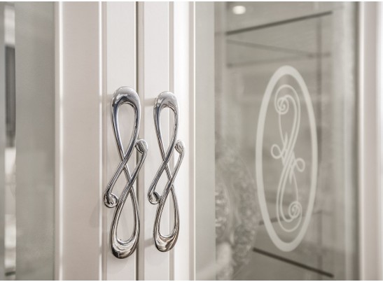 Витрина одностворчатая Мишель, белая