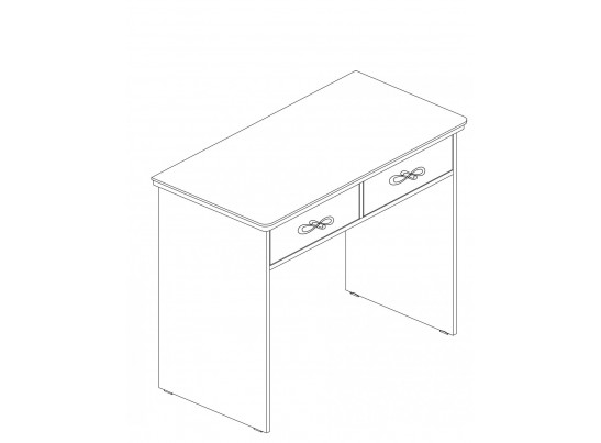 Туалетный столик Мишель, белый