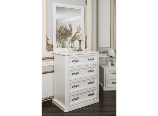 Спальня Мишель с 5-створчатым шкафом, белая