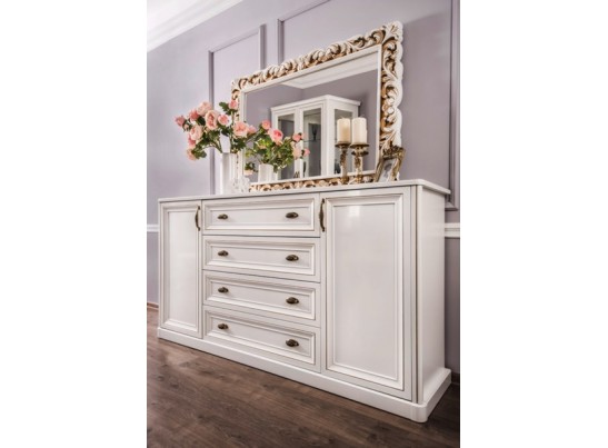 Комод Натали, белый глянец