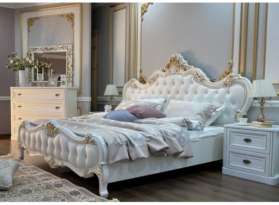 Шкаф 3-створчатый с зеркалом Натали, белый