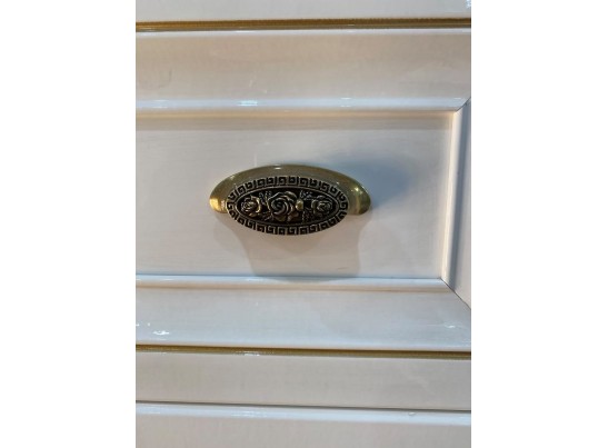 Пуфик Натали, белый глянец