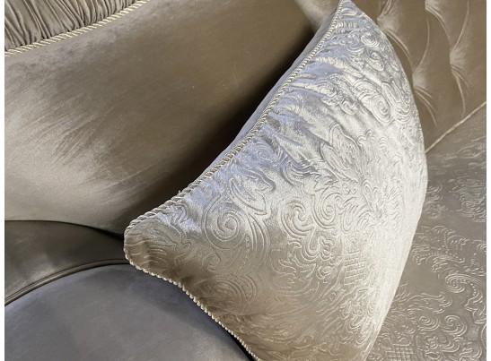 Комплект мягкой мебели Патрисия, серый глянец