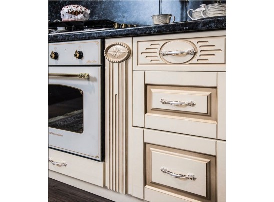 Модульная кухня Верона 3,3 м, крем глянец