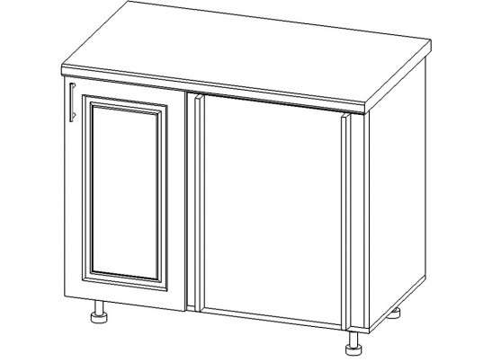 Секция напольная угловая со столешницей под мойку Верона