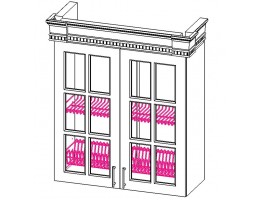 Секция навесная 2-створчатая с сушкой Верона