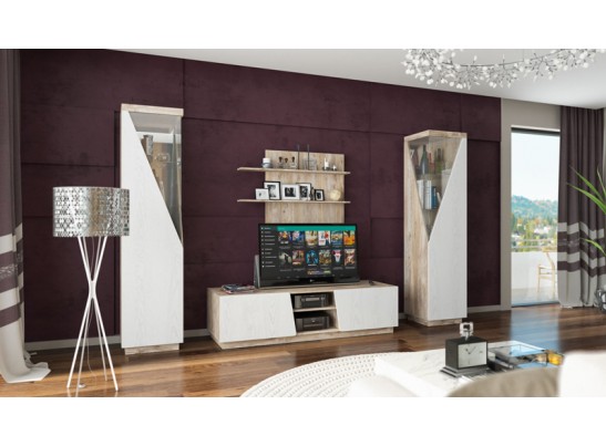 Лайт, Шкаф с витриной Л